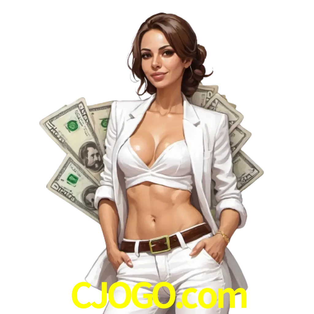 woman with money playing in cjogo bet casino